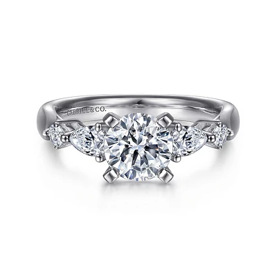 Gabriel & Co 6.5 Engagement Ring Platinum Classic ER6002PT4JJ