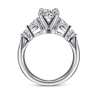 Gabriel & Co 6.5 Engagement Ring Platinum Classic ER6002PT4JJ
