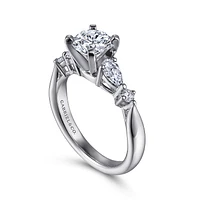 Gabriel & Co 6.5 Engagement Ring Platinum Classic ER6002PT4JJ