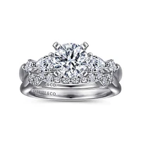 Gabriel & Co 6.5 Engagement Ring Platinum Classic ER6002PT4JJ