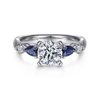 Gabriel & Co 6.5 Engagement Ring Platinum Classic ER6002PT4SA