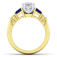 Gabriel & Co 5.5 Engagement Ring 14K Gold Classic ER6002S4M44SA