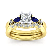 Gabriel & Co 5.5 Engagement Ring 14K Gold Classic ER6002S4M44SA