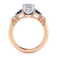 Gabriel & Co 5.5 Engagement Ring 14K Two-Tone Gold Classic ER6002S4T44SA