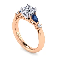 Gabriel & Co 5.5 Engagement Ring 14K Two-Tone Gold Classic ER6002S4T44SA