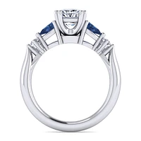 Gabriel & Co 5.5 Engagement Ring 14K White Gold Classic ER6002S4W44SA