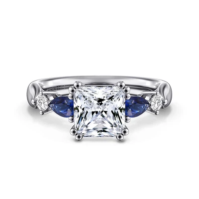 Gabriel & Co 7 Engagement Ring 14K White Gold Classic ER6002S8W44SA