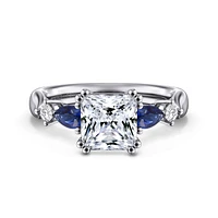 Gabriel & Co 7 Engagement Ring 14K White Gold Classic ER6002S8W44SA