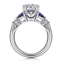 Gabriel & Co 7 Engagement Ring 14K White Gold Classic ER6002S8W44SA