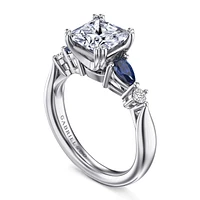 Gabriel & Co 7 Engagement Ring 14K White Gold Classic ER6002S8W44SA
