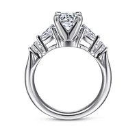 Gabriel & Co 6.5 Engagement Ring 14K White Gold Classic ER6002W44JJ