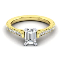 Gabriel & Co 7x5 Engagement Ring 14K Gold Classic ER7224E4M44JJ