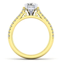 Gabriel & Co 7x5 Engagement Ring 14K Gold Classic ER7224E4M44JJ