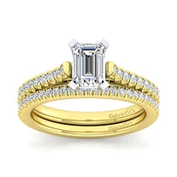 Gabriel & Co 7x5 Engagement Ring 14K Gold Classic ER7224E4M44JJ