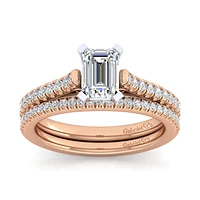 Gabriel & Co 7x5 Engagement Ring 14K Two-Tone Gold Classic ER7224E4T44JJ