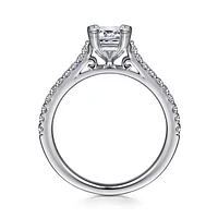 Gabriel & Co 7x5 Engagement Ring 14K White Gold Classic ER7224E4W44JJ