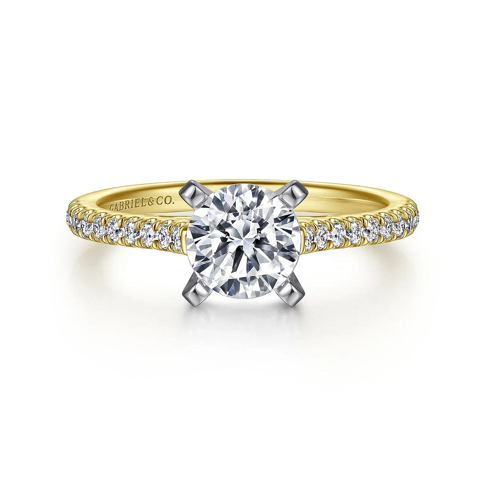 Gabriel & Co 6.5 Engagement Ring 14K Gold Classic ER7224M44JJ