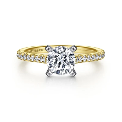 Gabriel & Co 6.5 Engagement Ring 14K Gold Classic ER7224M44JJ