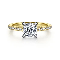 Gabriel & Co 6.5 Engagement Ring 14K Gold Classic ER7224M44JJ