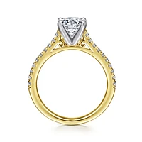 Gabriel & Co 6.5 Engagement Ring 14K Gold Classic ER7224M44JJ