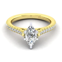 Gabriel & Co 10x5 Engagement Ring 14K Gold Classic ER7224M4M44JJ