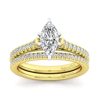 Gabriel & Co 10x5 Engagement Ring 14K Gold Classic ER7224M4M44JJ