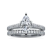Gabriel & Co 10x5 Engagement Ring 14K White Gold Classic ER7224M4W44JJ