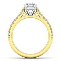 Gabriel & Co 8x6 Engagement Ring 14K Gold Classic ER7224O4M44JJ