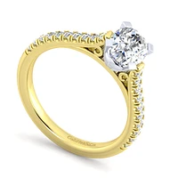 Gabriel & Co 8x6 Engagement Ring 14K Gold Classic ER7224O4M44JJ