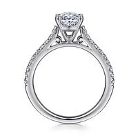 Gabriel & Co 8x6 Engagement Ring 14K White Gold Classic ER7224O4W44JJ