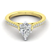 Gabriel & Co 9x6 Engagement Ring 14K Gold Classic ER7224P4M44JJ