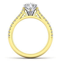Gabriel & Co 9x6 Engagement Ring 14K Gold Classic ER7224P4M44JJ