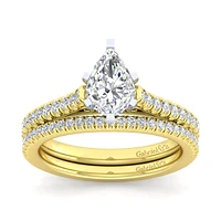 Gabriel & Co 9x6 Engagement Ring 14K Gold Classic ER7224P4M44JJ