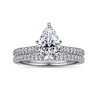 Gabriel & Co 9x6 Engagement Ring 14K White Gold Classic ER7224P4W44JJ