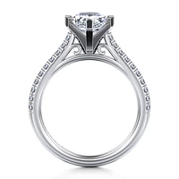 Gabriel & Co 10.5X7 Engagement Ring 14K White Gold Classic ER7224P8W44JJ