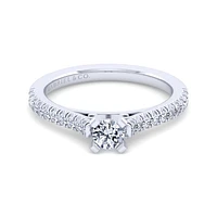 Gabriel & Co 4.3 Engagement Ring 14K White Gold Classic ER7224R0W44JJ