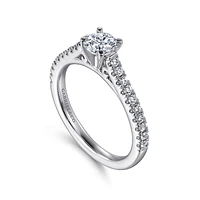 Gabriel & Co 5 Engagement Ring 14K White Gold Classic ER7224R2W44JJ