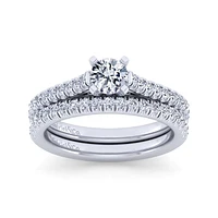 Gabriel & Co 5 Engagement Ring 14K White Gold Classic ER7224R2W44JJ