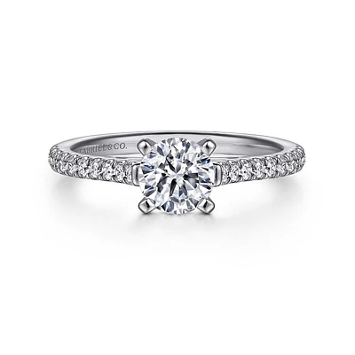 Gabriel & Co 5.75 Engagement Ring 14K White Gold Classic ER7224R3W44JJ