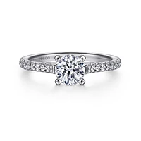 Gabriel & Co 5.75 Engagement Ring 14K White Gold Classic ER7224R3W44JJ