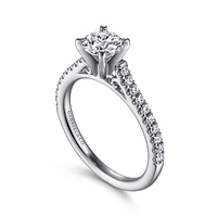 Gabriel & Co 5.75 Engagement Ring 14K White Gold Classic ER7224R3W44JJ