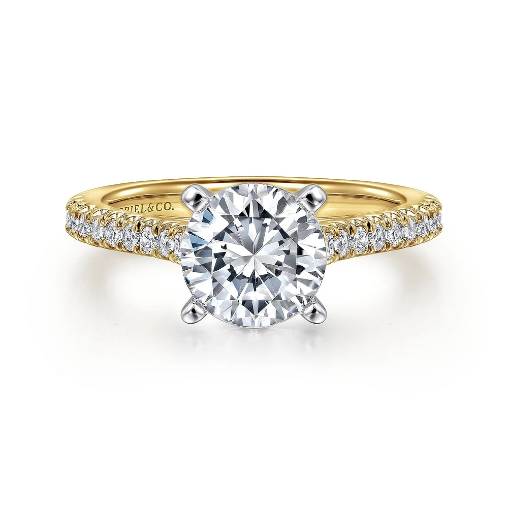 Gabriel & Co 7.4 Engagement Ring 14K Gold Classic ER7224R6M44JJ