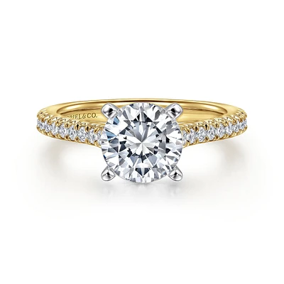 Gabriel & Co 7.4 Engagement Ring 14K Gold Classic ER7224R6M44JJ