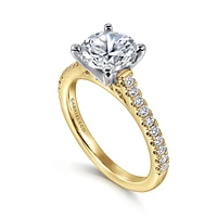 Gabriel & Co 7.4 Engagement Ring 14K Gold Classic ER7224R6M44JJ