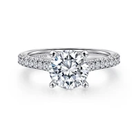 Gabriel & Co 7.4 Engagement Ring 14K White Gold Classic ER7224R6W44JJ
