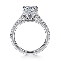 Gabriel & Co 7.4 Engagement Ring 14K White Gold Classic ER7224R6W44JJ