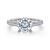 Gabriel & Co 8 Engagement Ring 14K White Gold Classic ER7224R8W44JJ