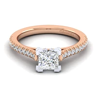 Gabriel & Co 5.5 Engagement Ring 14K Two-Tone Gold Classic ER7224S4T44JJ