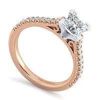 Gabriel & Co 5.5 Engagement Ring 14K Two-Tone Gold Classic ER7224S4T44JJ