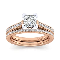 Gabriel & Co 5.5 Engagement Ring 14K Two-Tone Gold Classic ER7224S4T44JJ